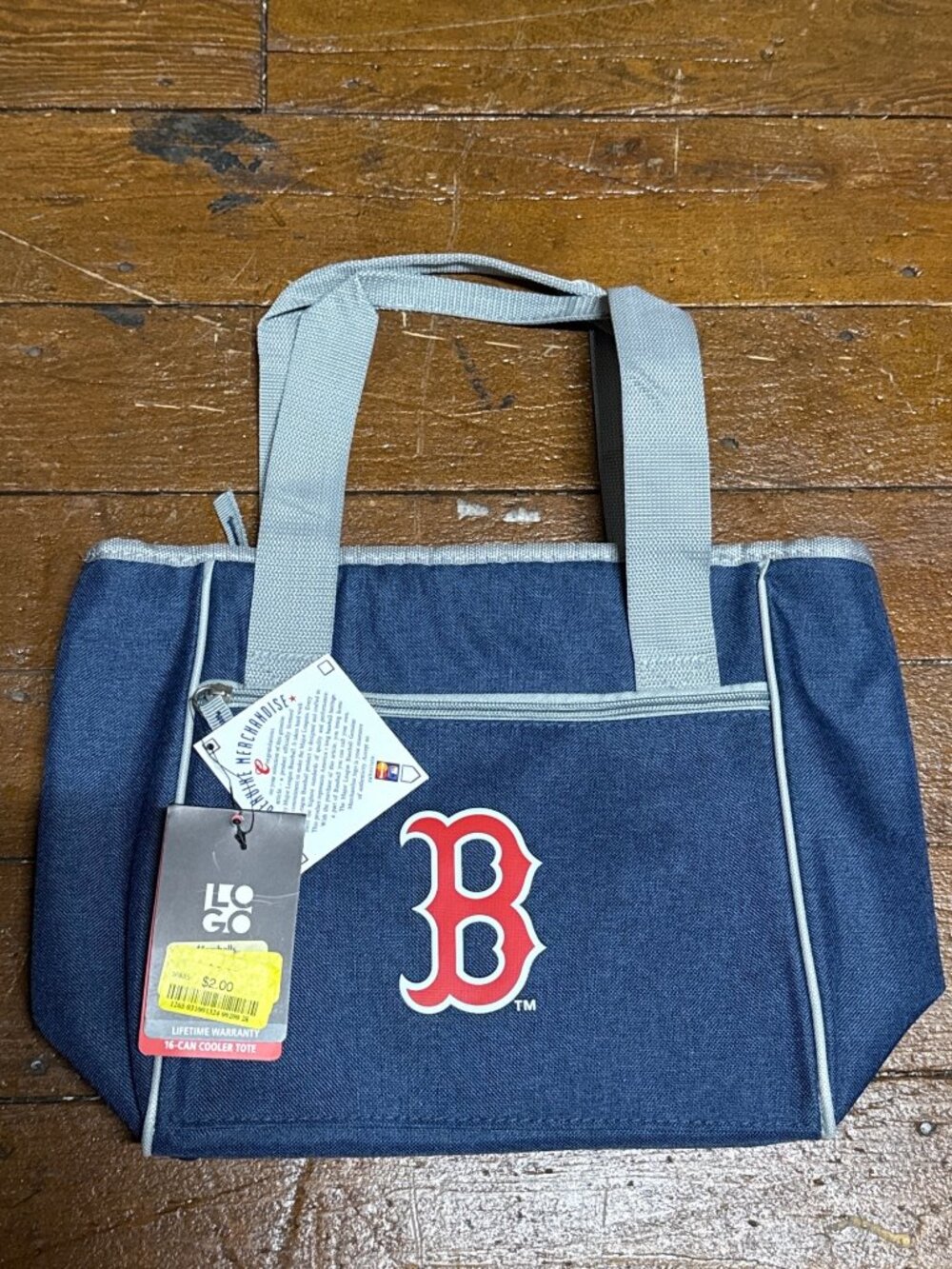 Boston Red Sox Quatrefoil Cooler Tote - 16-Can Capacity, New with Tag - Picture 6 of 6